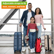 Load image into Gallery viewer, Boxiki Travel Money Belt with RFID Sleeves Set - Secure Travel Pouch and RFID Card Holder to Protect Cash, Credit Cards and Travel Documents for Men and Women

