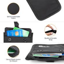 Load image into Gallery viewer, Boxiki Travel BRA WALLET - Hidden Money Pouch with Adjustable Elastic Strap - Perfect Secret Pocket Protect Your Credit Cards Cash Valuables
