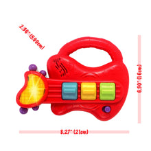 Load image into Gallery viewer, KiddoLab Baby Rocker Musical Kids Guitar Instruments Set with Electric Toy Guitar and Rattles. Baby Guitar Toys for Early Development and Music Educational Learning. 3 Months and Older
