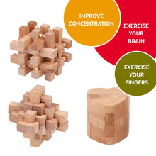 Load image into Gallery viewer, Heart Cube Puzzle – Brain Teaser Logic Puzzle, Educational Cognitive Skill Game, Problem-Solving &amp; Memory-Boosting Toy, Creative Learning Activity
