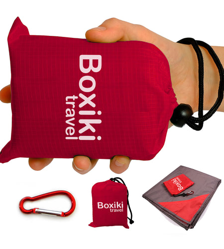 Compact Waterproof Pocket Beach Blanket by Boxiki Travel - Boxiki Travel