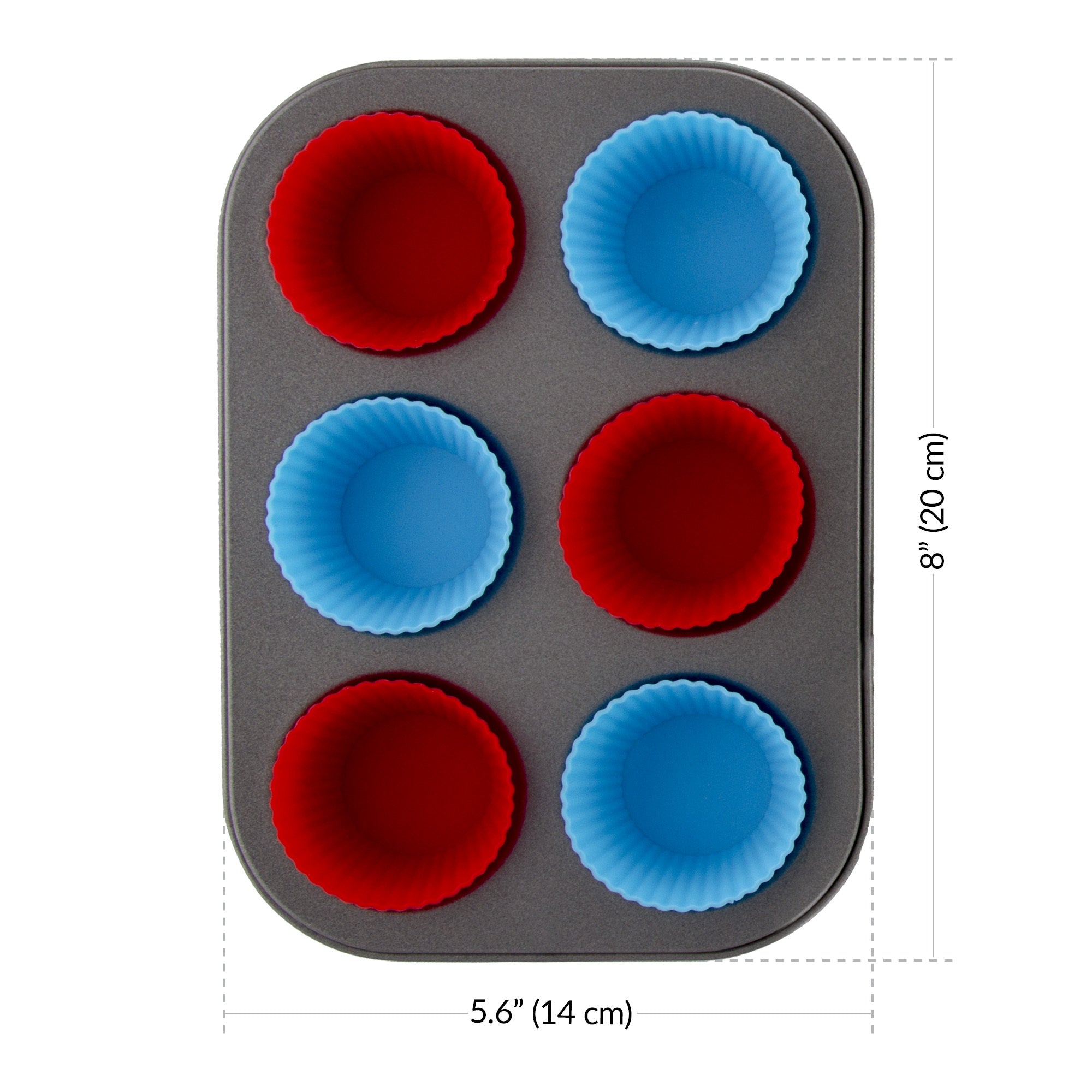 6 cup Silicone Muffin Pan - Whisk