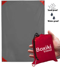 Load image into Gallery viewer, Compact Waterproof Pocket Beach Blanket by Boxiki Travel - Boxiki Travel
