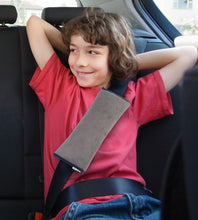 Load image into Gallery viewer, 2 PC Plush Seatbelt Pillow Covers for Adults &amp; Kids by Boxiki Travel - Boxiki Travel
