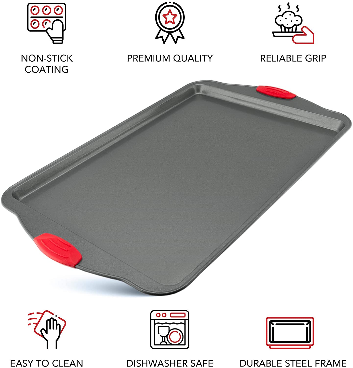 Cookie Sheet with Silicone Grips