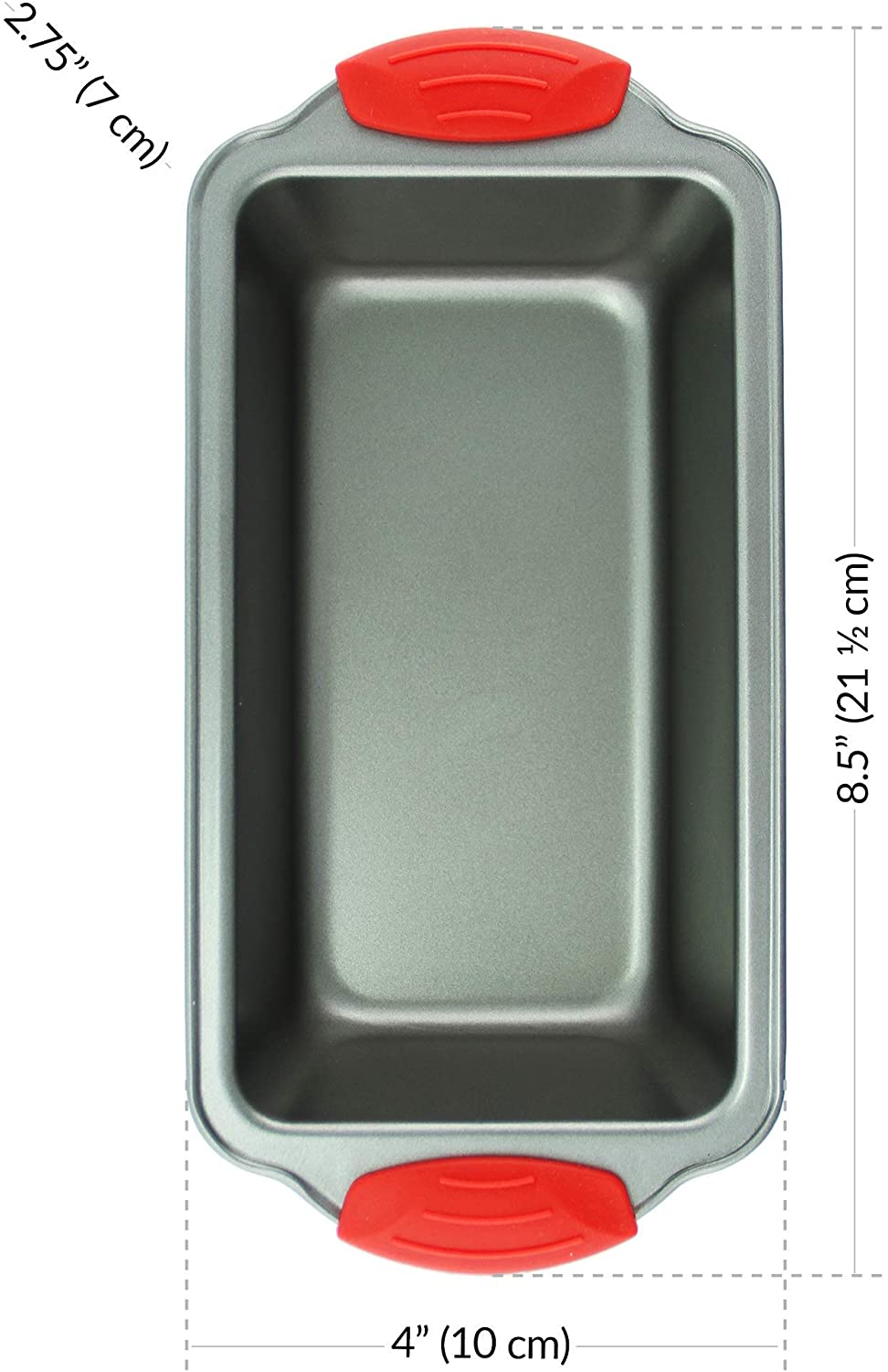 Non-Stick Steel 8x8 Square Baking Pan by Boxiki Kitchen. Durable,  Convenient