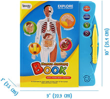 Load image into Gallery viewer, Human Body Book for Kids. Anatomy Book for Kids with Illustrated and Voice Guide to Different Parts of Body.This Human Body Activity and Science Book Makes Learning Fun.
