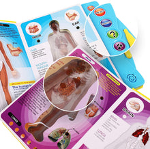 Load image into Gallery viewer, Human Body Book for Kids. Anatomy Book for Kids with Illustrated and Voice Guide to Different Parts of Body.This Human Body Activity and Science Book Makes Learning Fun.
