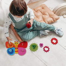 Load image into Gallery viewer, Wooden Butterfly Gear Game
