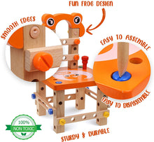 Load image into Gallery viewer, Wooden Chair (Orange Frog)
