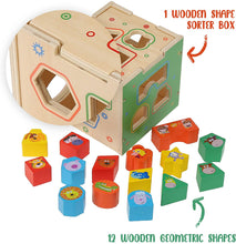 Load image into Gallery viewer, Wooden Activity Cube
