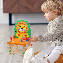 Load image into Gallery viewer, Wooden Chair (Orange Lion)
