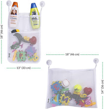 Load image into Gallery viewer, Bath Toys Organizer Mesh Shower Caddy &amp; Toy Holder Set
