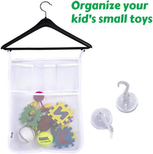 Load image into Gallery viewer, Bath Toys Organizer Mesh Shower Caddy &amp; Toy Holder Set
