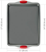 Load image into Gallery viewer, 3 PCS Non-Stick Steel Baking Sheets + Silicone Handles
