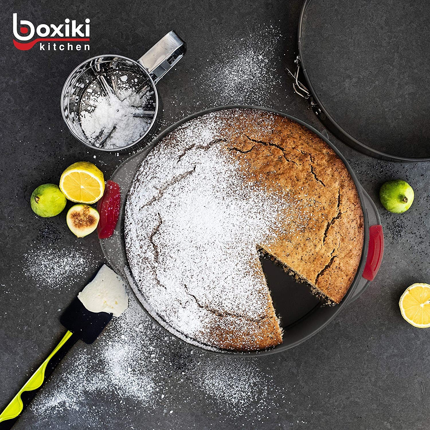 Non-Stick Springform Pan by Boxiki Kitchen | 2-in-1 Cheesecake Pans Spring Form