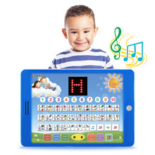 Load image into Gallery viewer, Boxiki kids Spanish-English Learning Bilingual Tablet Educational Toy with LED Screen Display. Learn Spanish and English with ABC Games and Spelling. Kids Love Our Interactive Educational Toys
