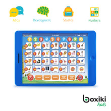 Load image into Gallery viewer, Boxiki kids Learning Pad Fun Kids Tablet with 6 Toddler Learning Games Early Child Development Toy for Number Learning, Learning ABCs, Spelling, “Where is?” Game, Melodies. Fun to Learn Your ABCs!
