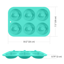 Load image into Gallery viewer, Boxiki Kitchen Donut Pan for Baking - Set of 3, Non-Stick Silicone Molds for Baking, Easy to Clean Silicone Donut Molds for Oven Full Size Doughnuts, Silicone Baking Molds, Donut Baking Pan
