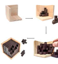 Load image into Gallery viewer, 3D Wooden Brain Teaser Puzzle for Kids &amp; Adults by Sharp Brain Zone - Sharp Brain Zone
