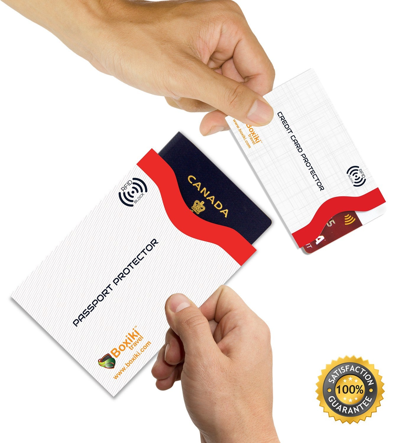 RFID Blocking Sleeves, Set With Color Coding. Identity Theft Prevention RFID Cre