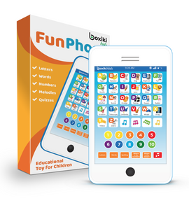 6-in-1 Interactive Learning Pad/Kids Phone for Toddlers with 6 Learning Games - Educational Toys for 3 Year Old Boys & Girls - Touch and Learn Toddler Tablet for Numbers, ABC & Words Learning